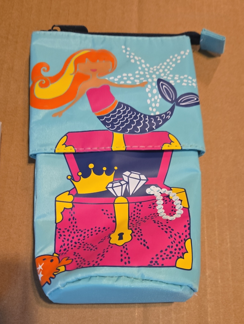 thirty-one Hide & Peak Kids Mermaid Treasure Pouch - Light Blue, Pink, Yellow